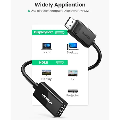Ugreen 70694 DisplayPort Male to HDMI Female 4K 60Hz