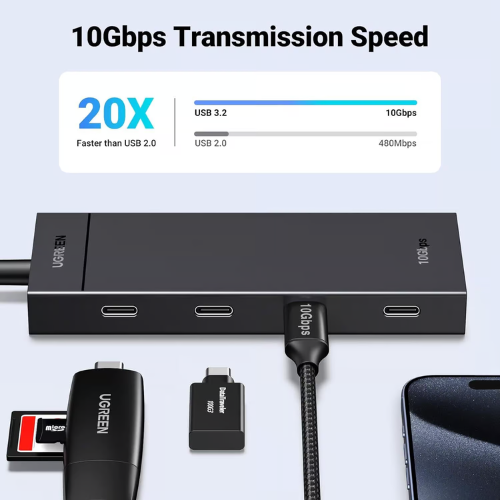 Ugreen 35584 10Gbps USB-C Hub with 4 USB-C Ports