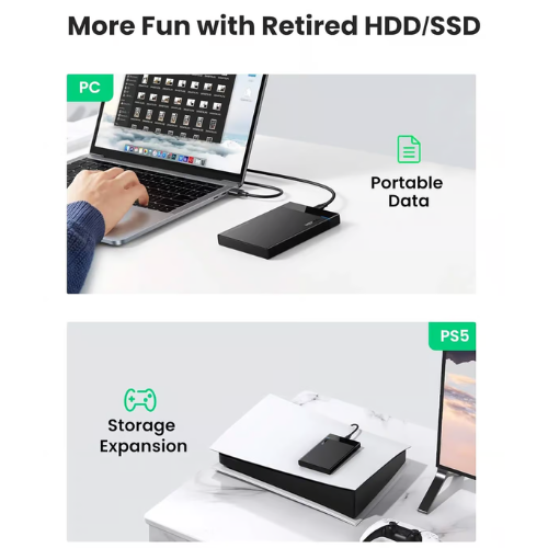 UGREEN 60735 USB 3.1 2.5-Inch Hard Drive Enclosure