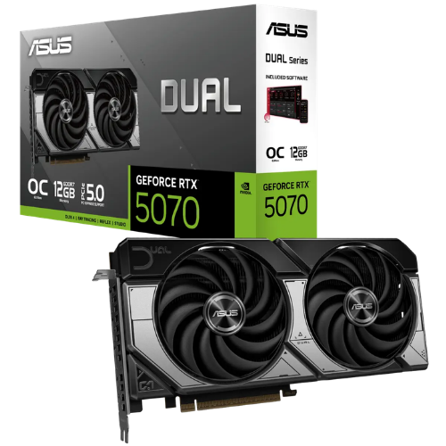 ASUS Dual GeForce RTX 5070 12GB GDDR7 OC Edition Graphics Card
