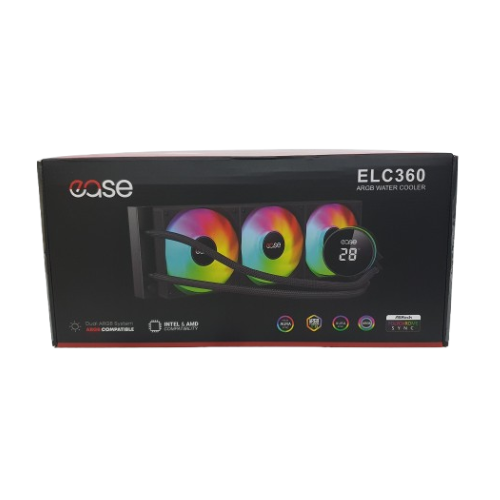 EASE ELC360 360mm ARGB Liquid CPU Cooler with Temperature Display