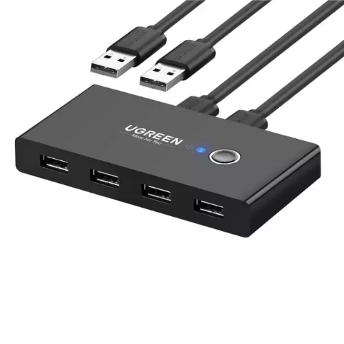 Ugreen 30767 2-In 4-Out USB 2.0 Sharing Switch Box