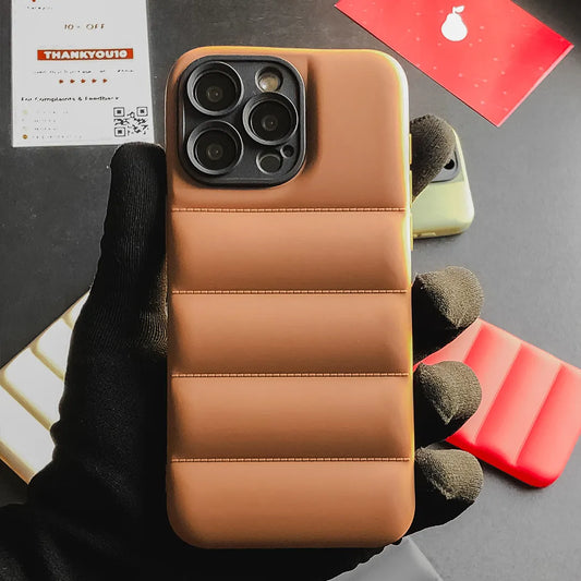 IPhone Brown Puffer Case