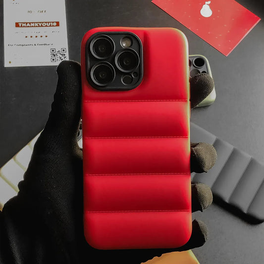 IPhone Candy Red Puffer Case