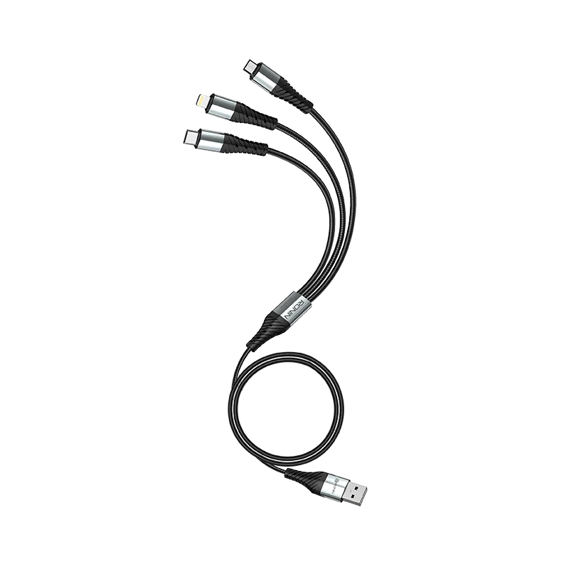 RONIN R-305 3 In 1 Durable Braided Cable