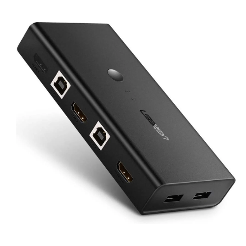 Ugreen 50744 KVM Switch 2-in-1 Out 4K HDMI Switcher Box