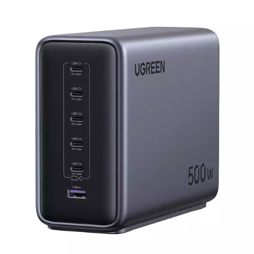 Ugreen 55550B Nexode 500W 6-Port GaN Desktop Fast Charger