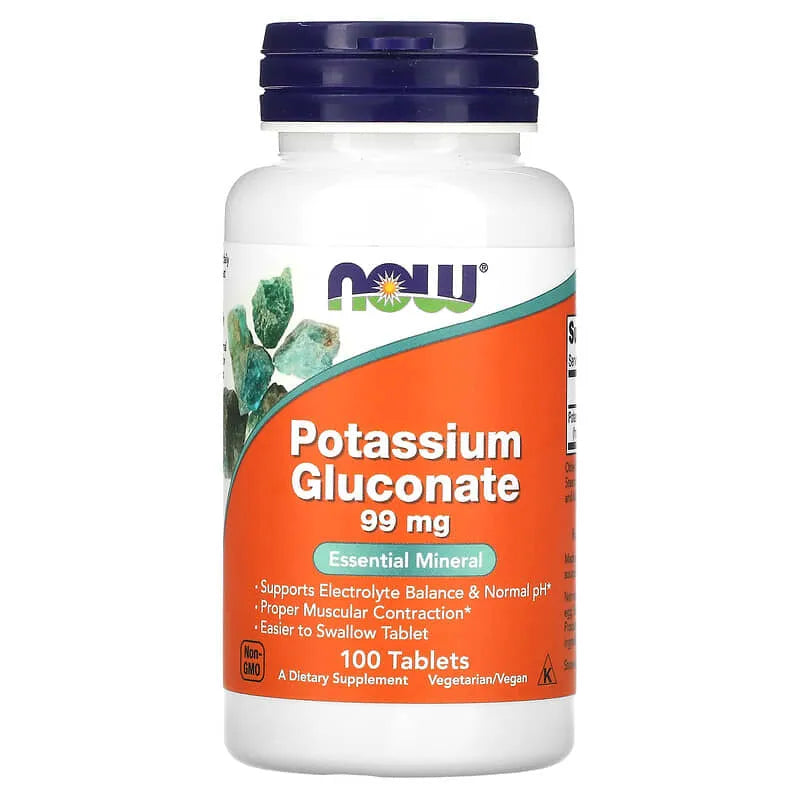 Now Potassium Gluconate 99mg 100 Cap