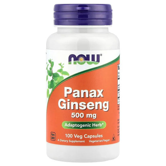 Now Panax Ginseng 500mg 100 Cap