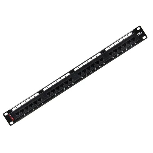 Premium Line Cat 6 180 Degree UTP 24 Port Patch Panel