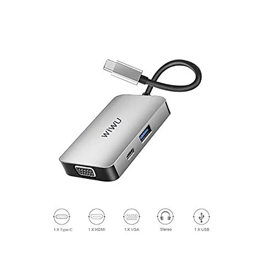 Wiwu 513HVP 5 in 1 Type-C Hub