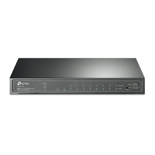 TPLINK JETSTREAM 10-PORT GIGABIT SMART SWITCH WITH 8-PORT POE+ TL-SG2210P