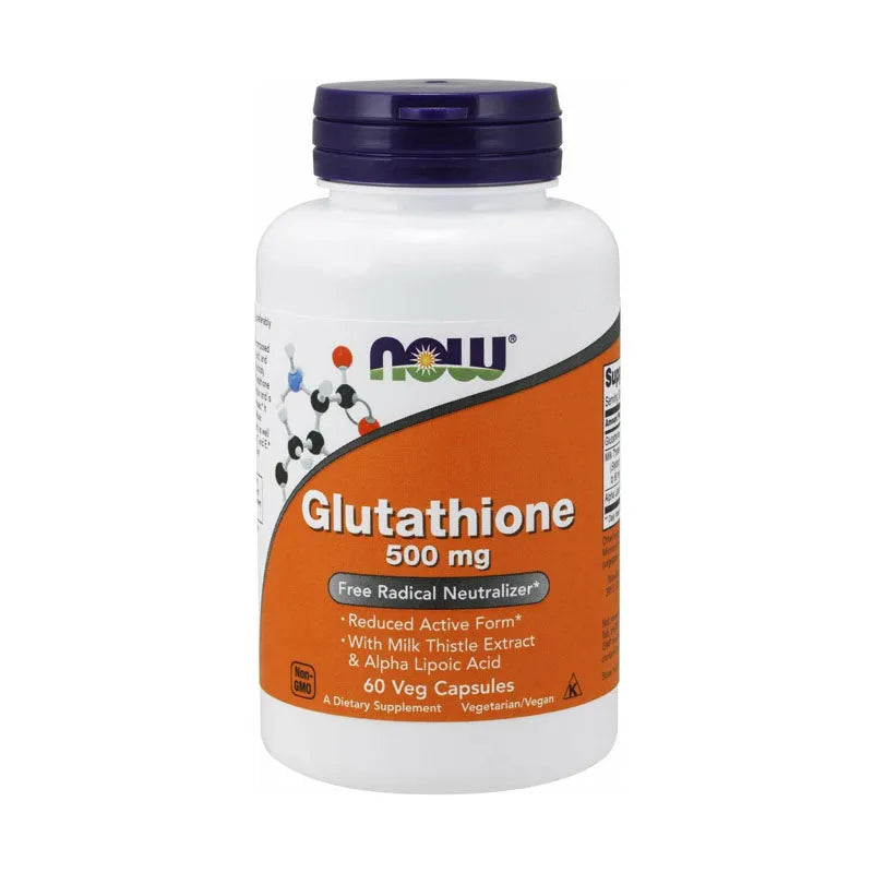 Now Glutathione 500 mg 60 Veg Capsules