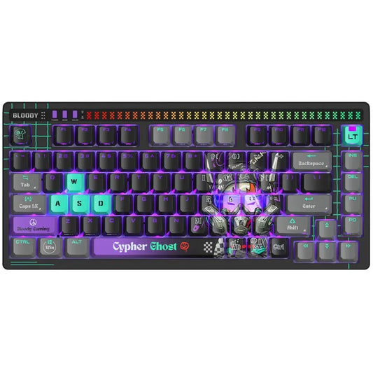 Bloody AT75 Cypher Ghost Alpha Gaming Keyboard