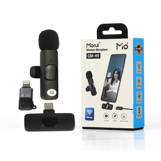 Morui GM-H9 2 IN 1 Wireless Microphone