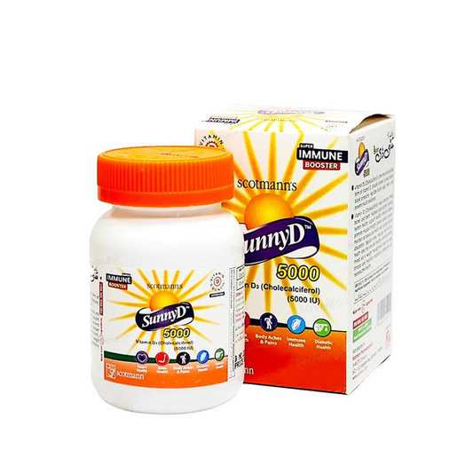 Scotmann SunnyD Vitamin D3 5000 IU 30 Ct