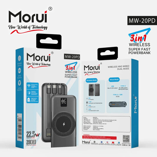 Morui MW-20PD 20000mAh Wireless