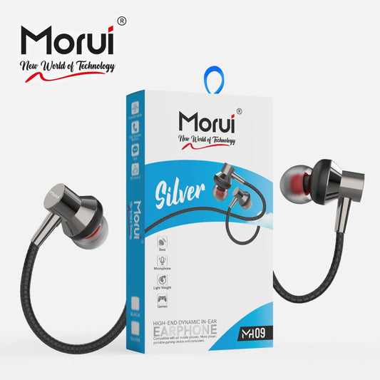 Morui MH-09 Silver Earphones