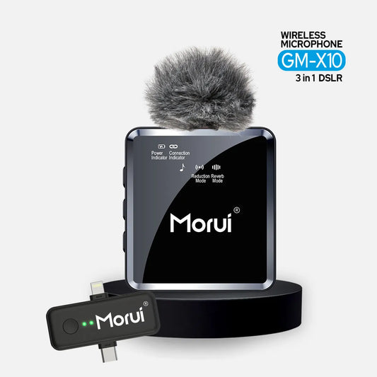 Morui GM-X10 3-in-1 Wireless Microphone