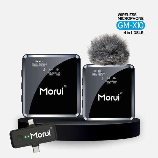 Morui GM-X10 4-in-1 Wireless Microphone