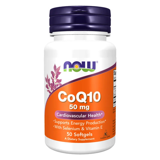 Now CoQ10 50 mg 50 Softgels