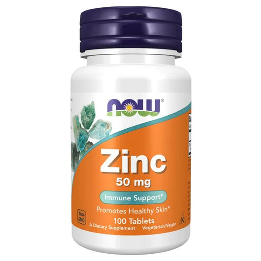 Now Zinc 50mg 100 Cap