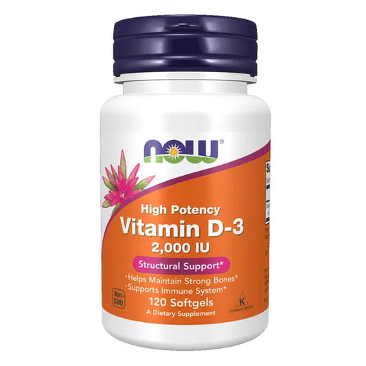 Now Vitamin D-3 2000 iu 120 Cap