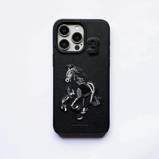 IPhone Premium 3D Embroidered Santa Barbara Polo Case