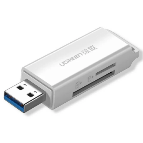 UGREEN 40753 High-End USB 3.0 to SD/TF Card Reader White