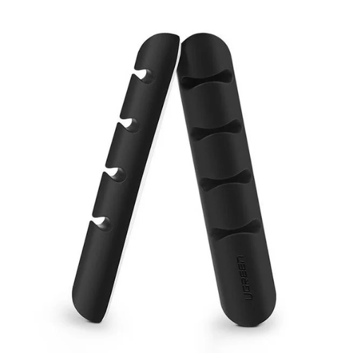 Ugreen 30762 Self-Adhesive Organizer for 4 Cables Black 2 Pack
