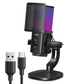 Ugreen 65629 Noise-Cancelling RGB 7-Light USB Desktop Microphone