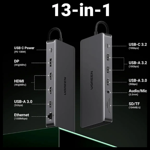 Ugreen 15978 Revodok Pro 313 13-in-1 USB-C Docking Station
