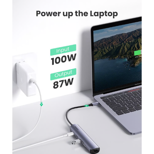 Ugreen 10919 Ultra-Slim 5-in-1 USB-C Hub with Ethernet and HDMI