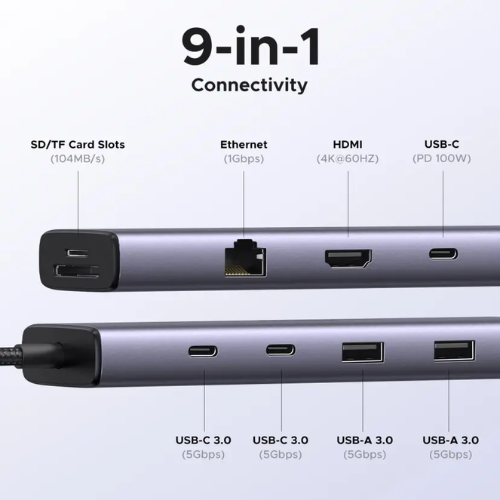 Ugreen 15375 Revodok 9-in-1 USB-C Hub