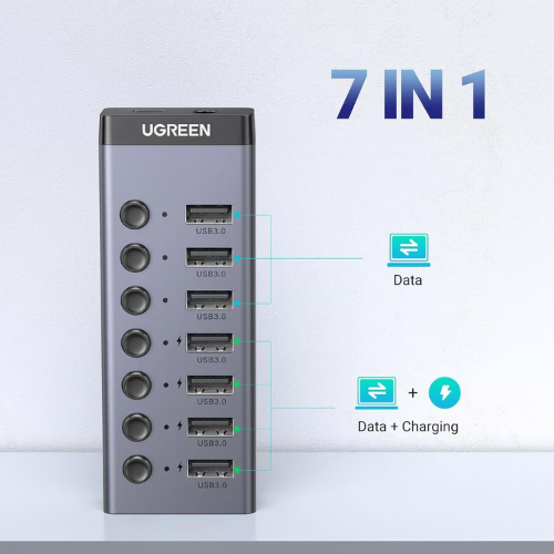 Ugreen 30778 USB 3.0 7 Ports Hub