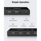 Ugreen 30767 2-In 4-Out USB 2.0 Sharing Switch Box