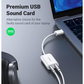 Ugreen 30143 USB 3.5mm External Stereo Sound Adapter for Headphone