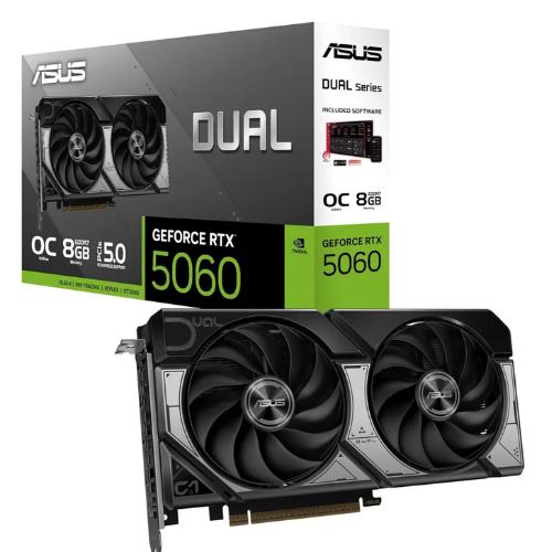 ASUS Dual GeForce RTX 5060 8GB GDDR7 OC Edition Graphics Card