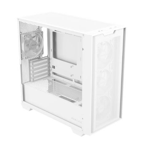ASUS A21 Plus TG ARGB  PC Case with Pre-Installed ARGB Fans