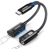 Ugreen 25837 Magnetic 2-in-1 USB-C to 3.5mm Audio Adapter and Charger with PD 60W