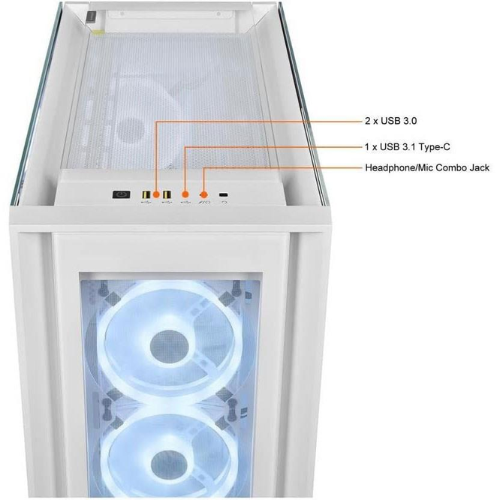 Corsair iCUE 5000X RGB QL Edition Mid-Tower PC Case 