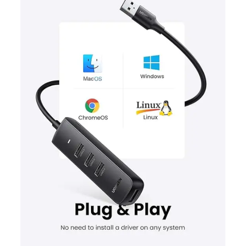 Ugreen 80657 4 Port USB 3.0 Hub&nbsp