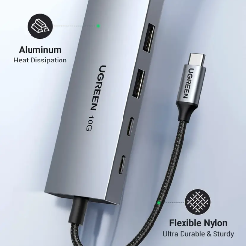 Ugreen 30758 4-in-1 USB-C to USB 3.1 Gen2 10Gbps Hub Adapter