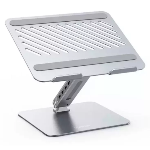 Ugreen 60975 Laptop Stand with Adjustable USB 3.0 Hub Silver