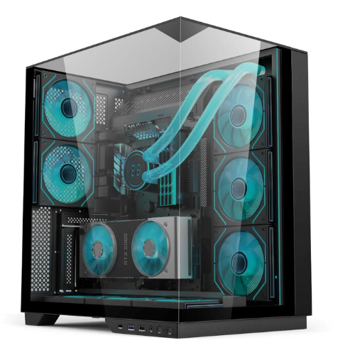 EASE EC125 Tempered Glass Case with Five ARGB Fans