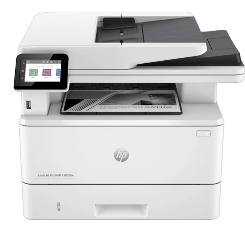 HP LaserJet Pro MFP 4103fdw Monochrome Wireless Multifunction Printer