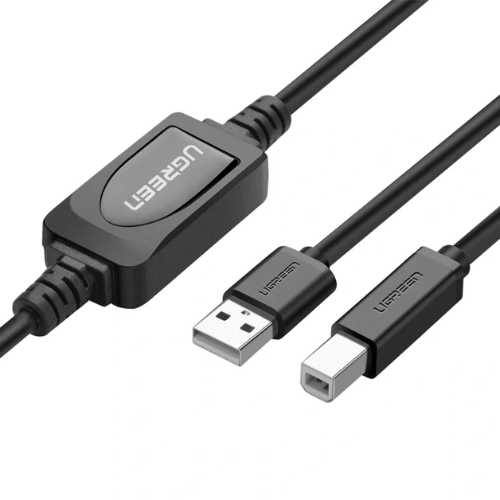 Ugreen 10374 USB-A 2.0 Male to B Male Active Printer Cable 10m
