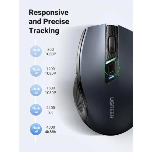 Ugreen 90855 4000DPI 2.4GHz Wireless Ergonomic Mouse