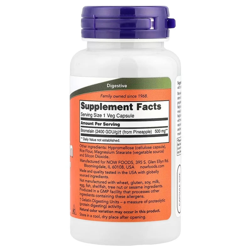 Now Bromelain 500mg