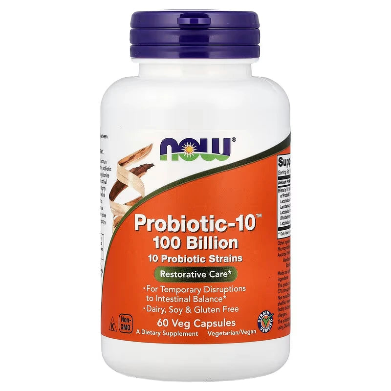 Now Probiotic-10 100 Billion 60 Cap
